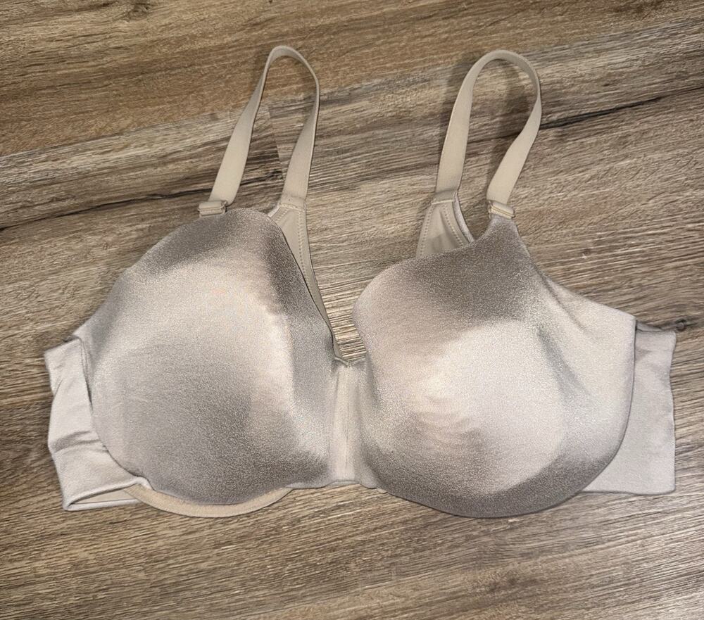Lane Bryant Cacique Tan Bra 46DD Backsmoother Lightly Lined Balconette Underwire